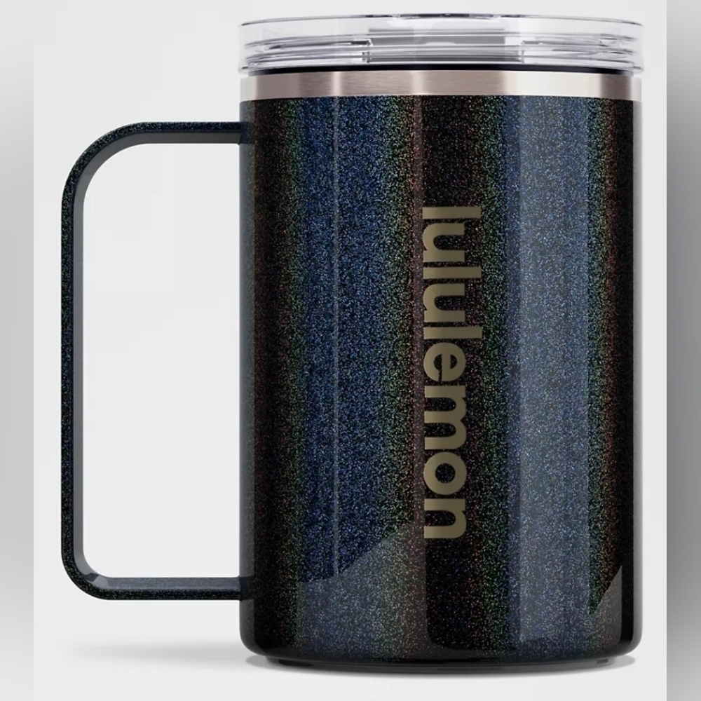 Lululemon Athletica Insulated Mug 12oz Iridescent Black 12oz, New.
